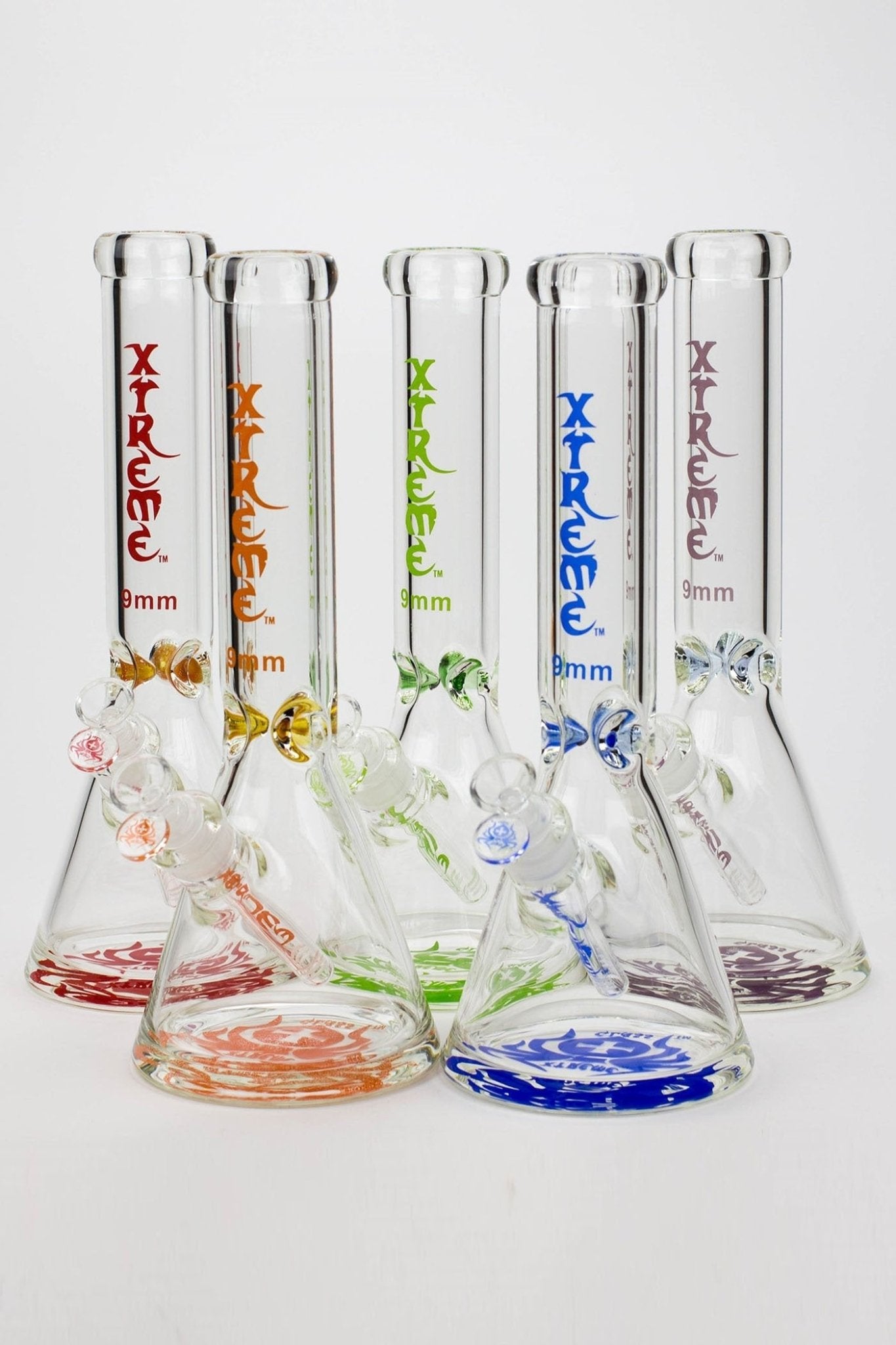 XTREME Glass 14" Classic Glass Beaker Bong Glasss Station