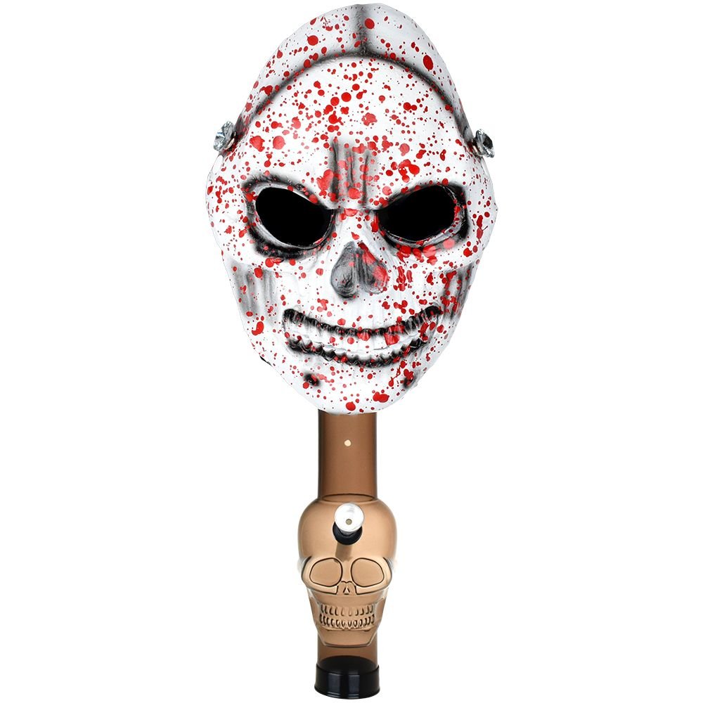 Bloody Skull Gas Mask & Acrylic Water Pipe - Glasss Station