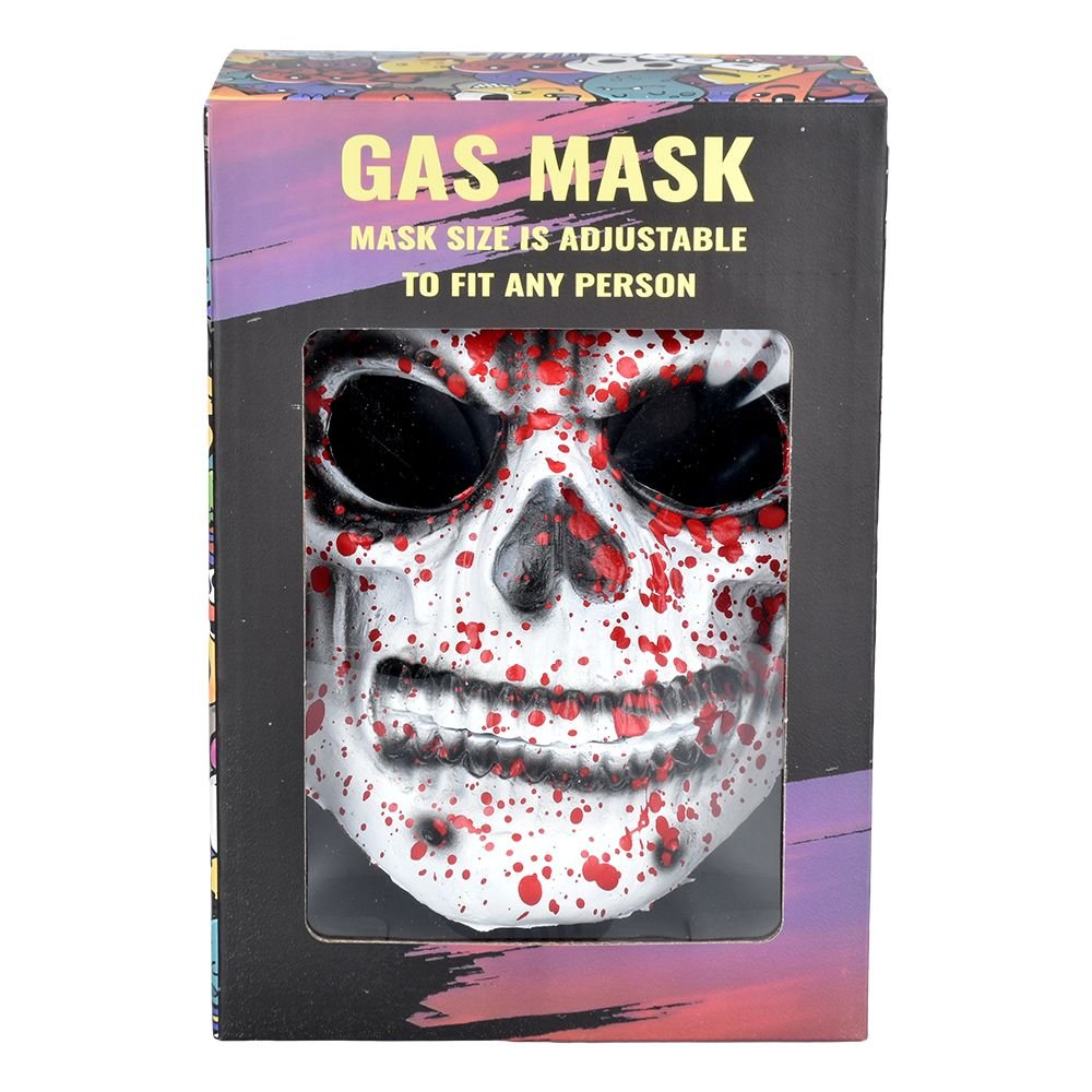 Bloody Skull Gas Mask & Acrylic Water Pipe - Glasss Station
