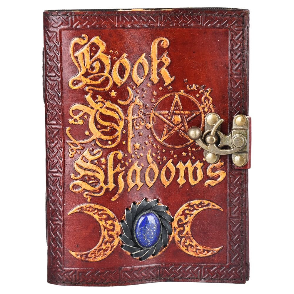 Book of Shadows Embossed Leather Journal - Glasss Station
