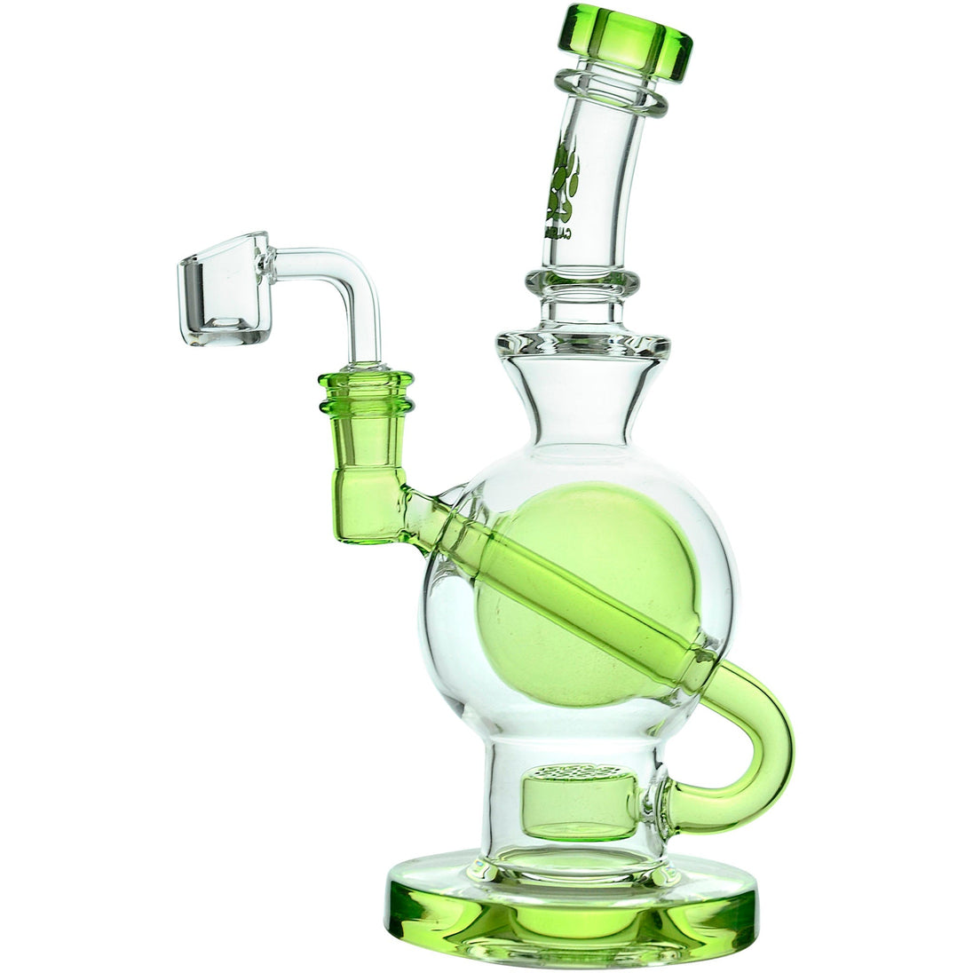 CaliBear Colored Ball Seed Of Life Recycler Rig - Glasss Station