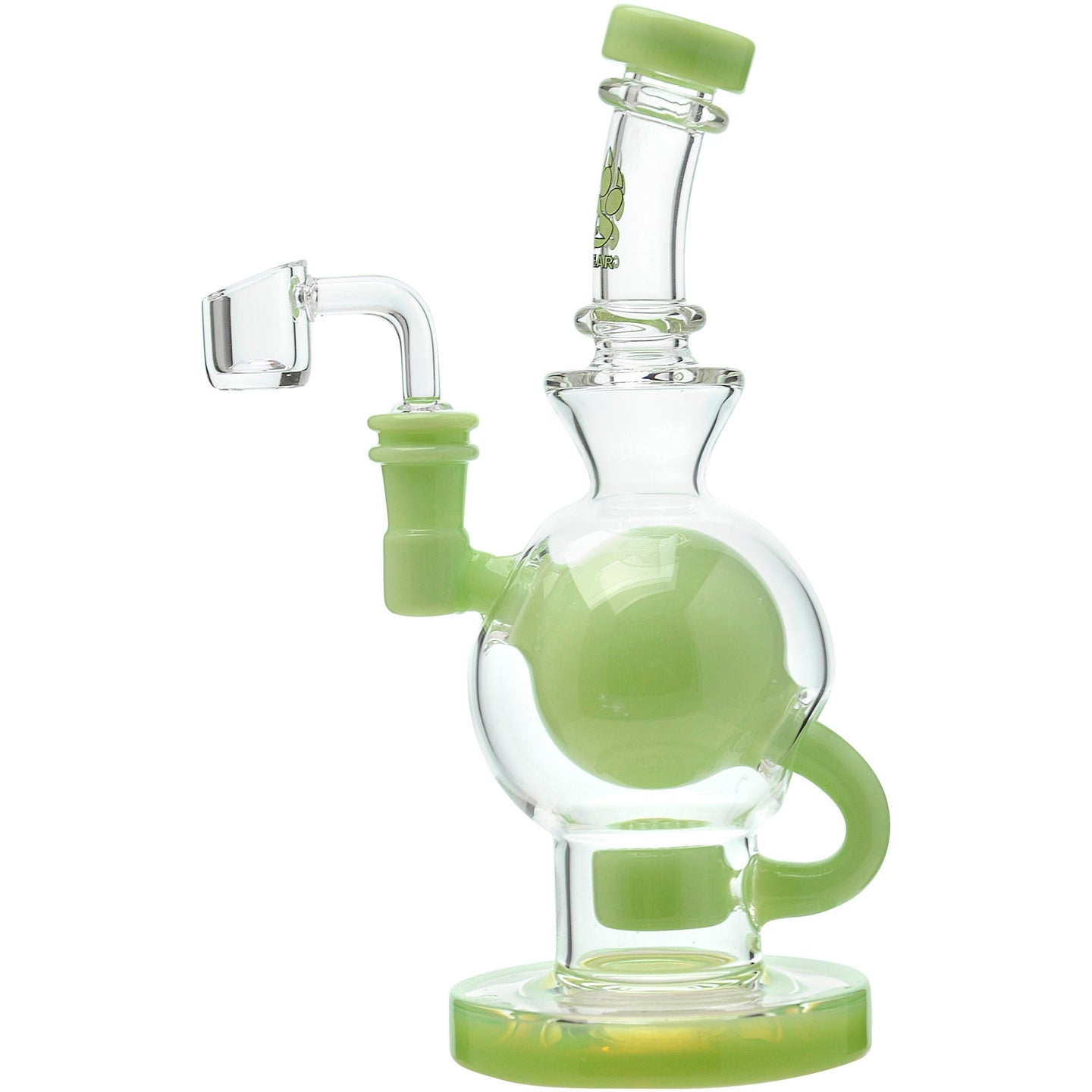 CaliBear Colored Ball Seed Of Life Recycler Rig - Glasss Station