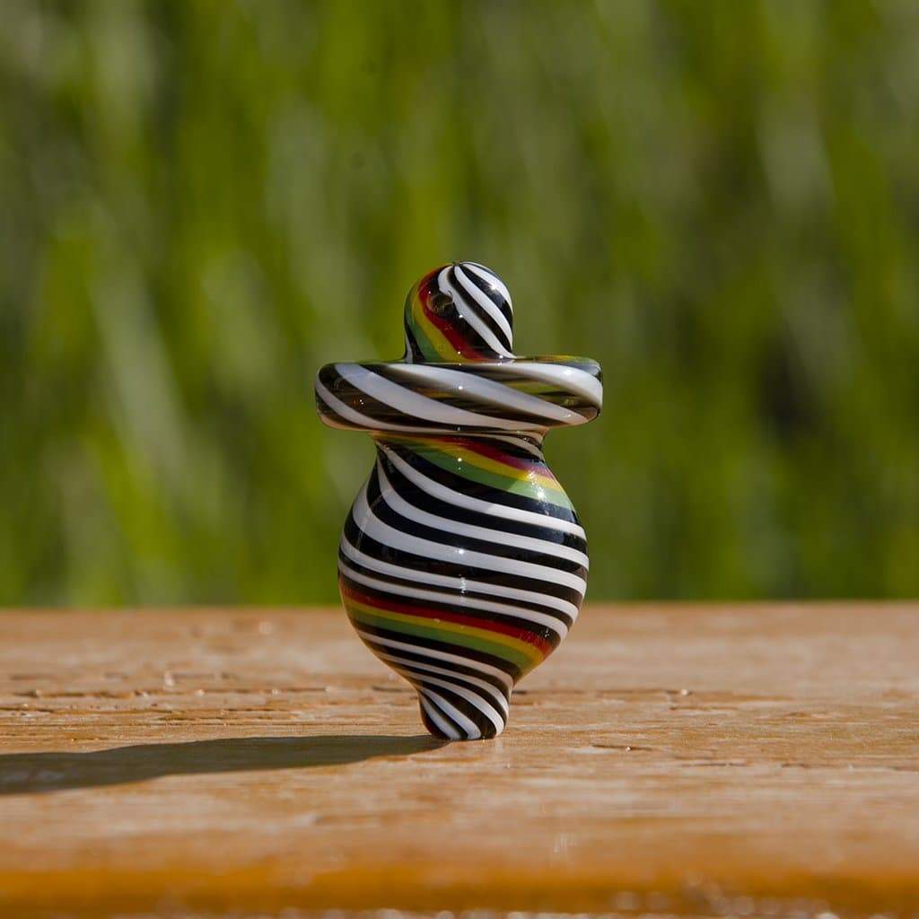 Calibear Glass Wigwag Bubble Cap - Glasss Station