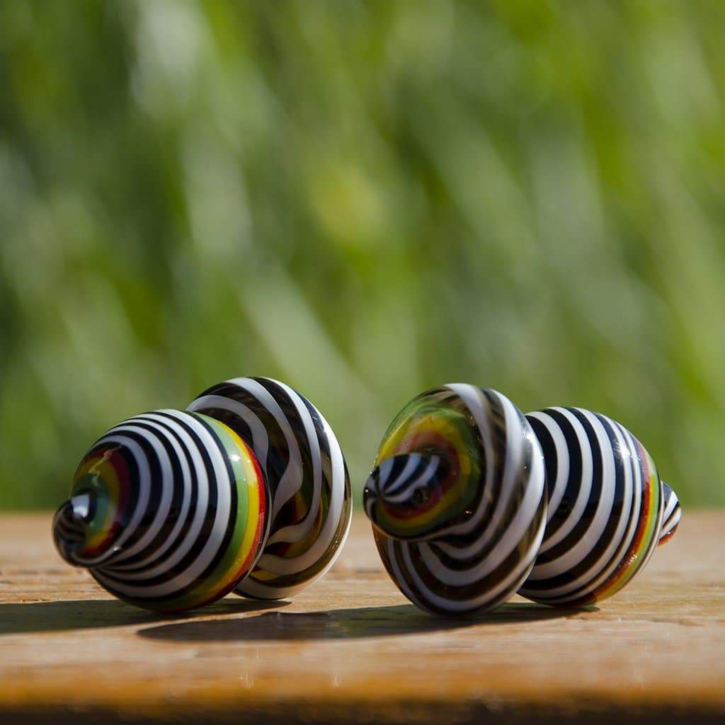 Calibear Glass Wigwag Bubble Cap - Glasss Station