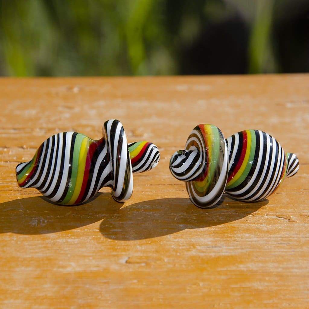 Calibear Glass Wigwag Bubble Cap - Glasss Station