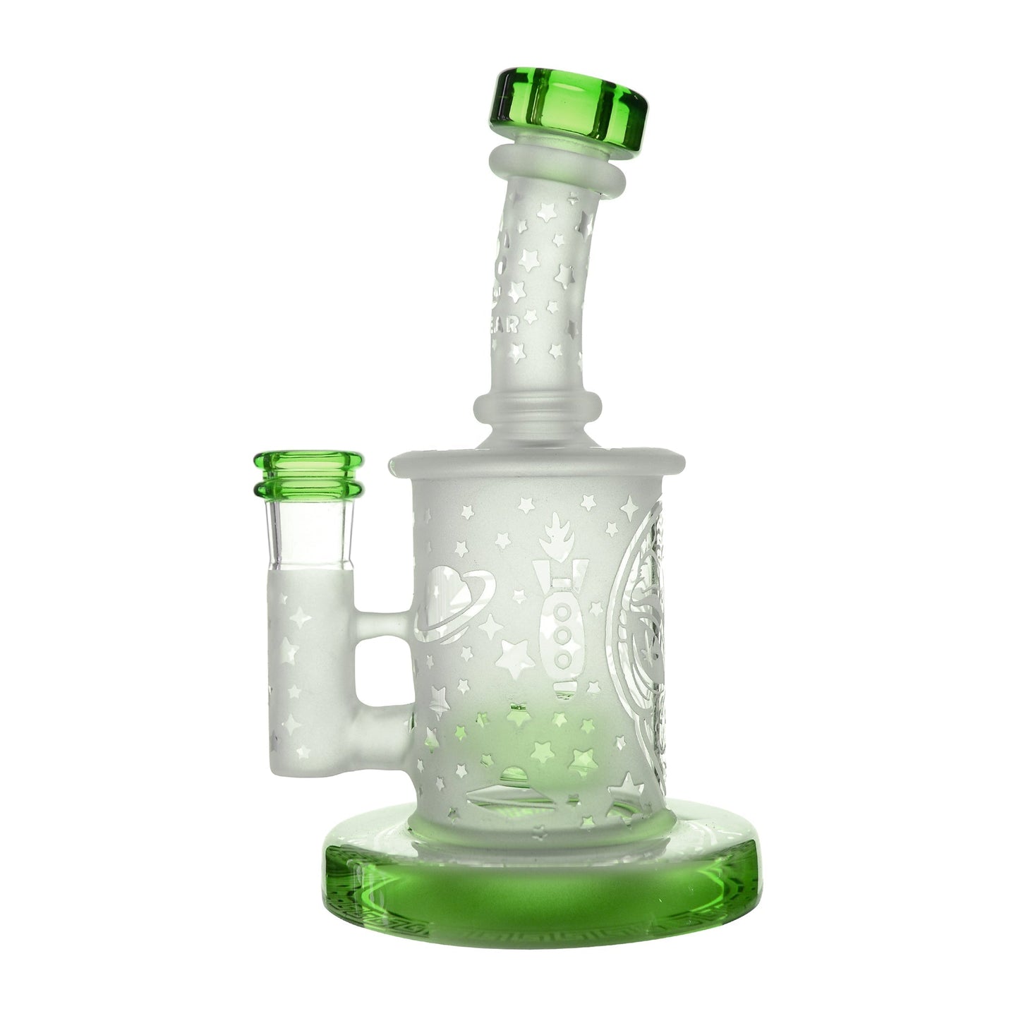 Calibear Sandblasted Seed Of Life Mini Can Bong - Glasss Station