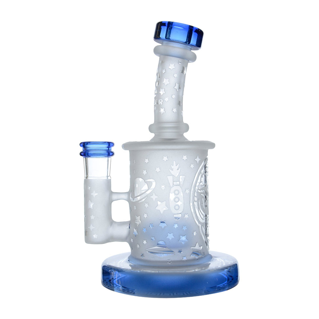 Calibear Sandblasted Seed Of Life Mini Can Bong - Glasss Station
