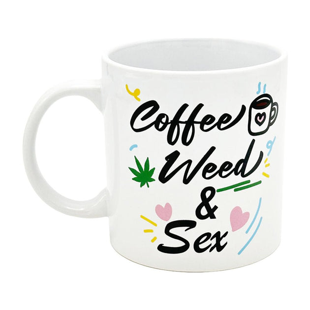 Coffee, Weed, Sex Giant Mug - Glasss Station