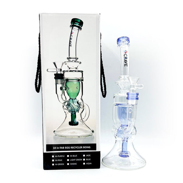 Crave Fab Egg 10" Recycler Rig - Glasss Station