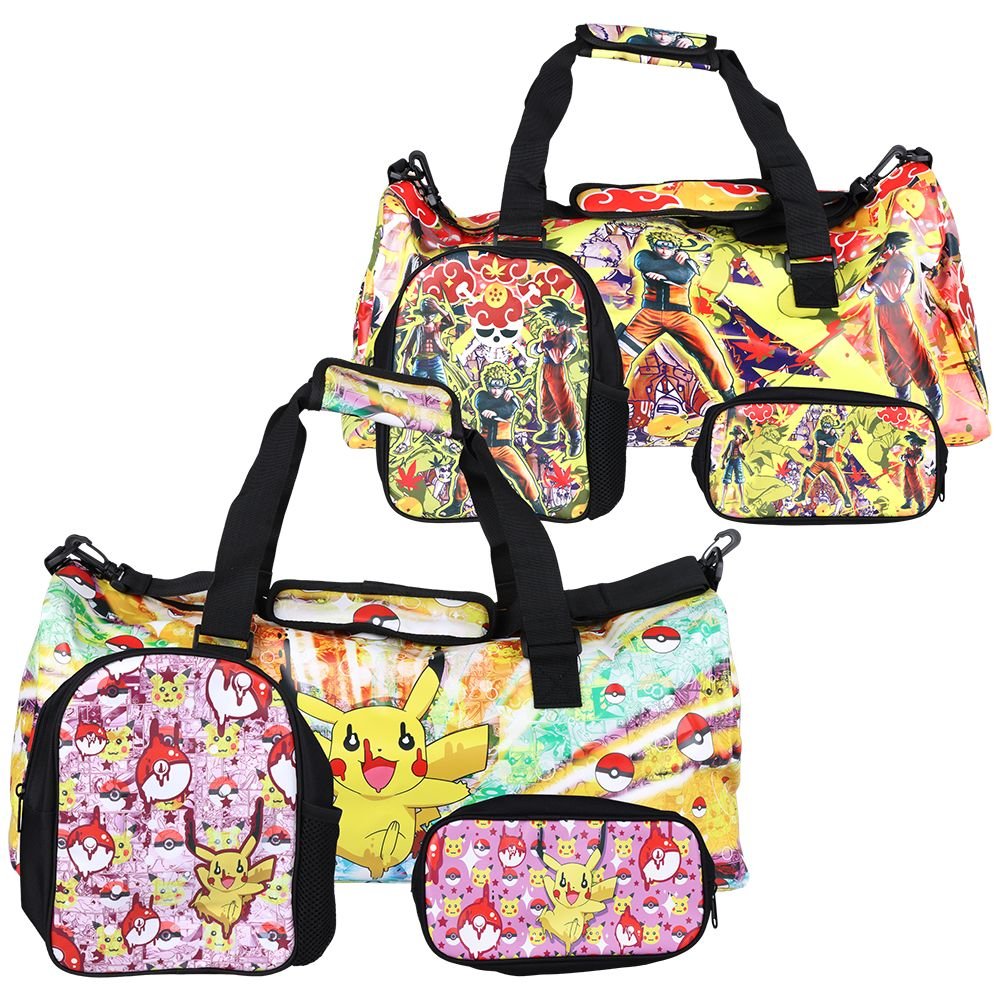 Dabtized Anime Travel Duffel Bag & Backpack 3 Piece Set - Glasss Station