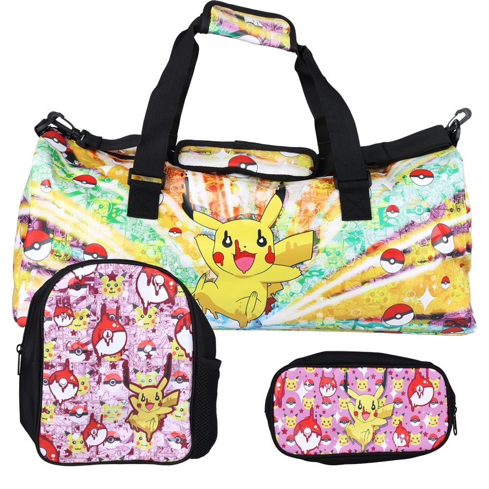 Dabtized Anime Travel Duffel Bag & Backpack 3 Piece Set - Glasss Station