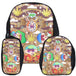 Dabtized Smoker Toon Characters Backpack 3 Piece Set - Glasss Station