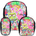 Dabtized Smoker Toon Characters Backpack 3 Piece Set - Glasss Station