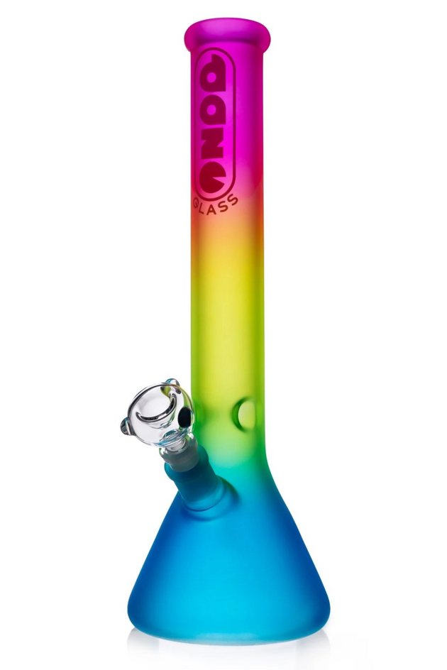Daze Glass 16" Rainbow Color Beaker Bong - Glasss Station