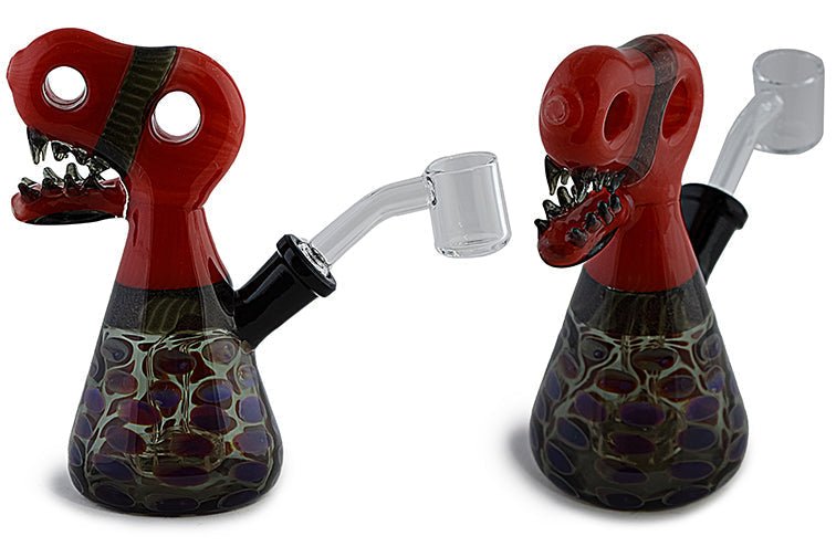 Dino Head Dichro Glass Rig - Glasss Station