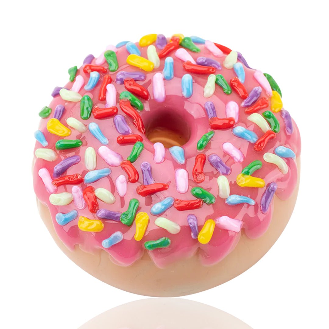 Empire Glassworks Pink Sprinkle Donut Dry Pipe - Glasss Station
