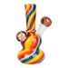 Flowering Rainbow Swirl Glass Water Pipe - Glasss Station