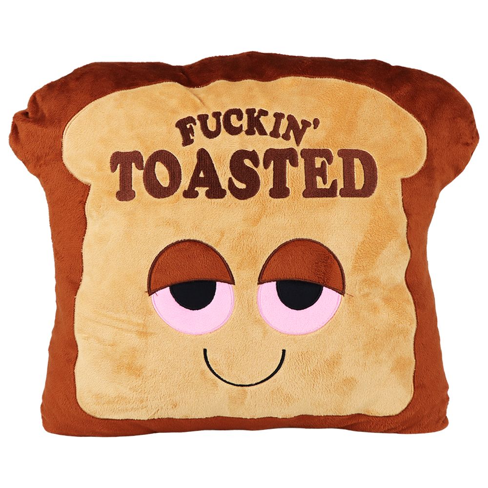 Fuckin' Toasted Plush Pillow - Glasss Station