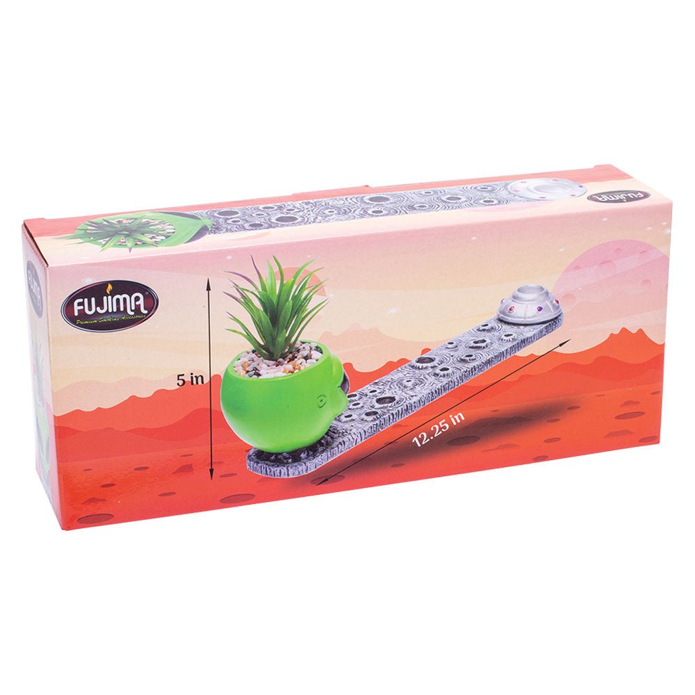 Fujima Alien Incense Burner with Faux Plant - Glasss Station