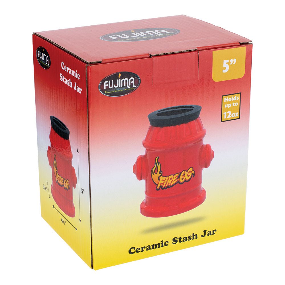Fujima Fire Hydrant Ceramic Stash Jar - Glasss Station