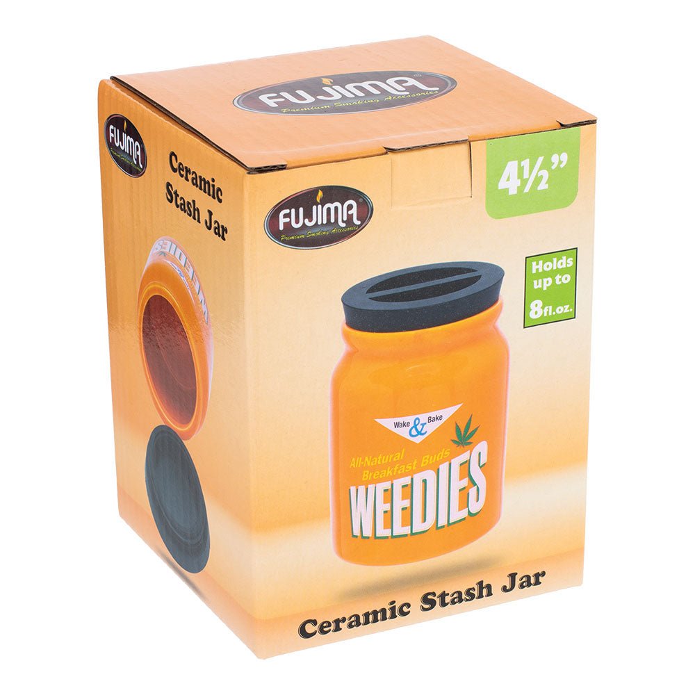Fujima Happy Hemp Ceramic Stash Jar - Glasss Station