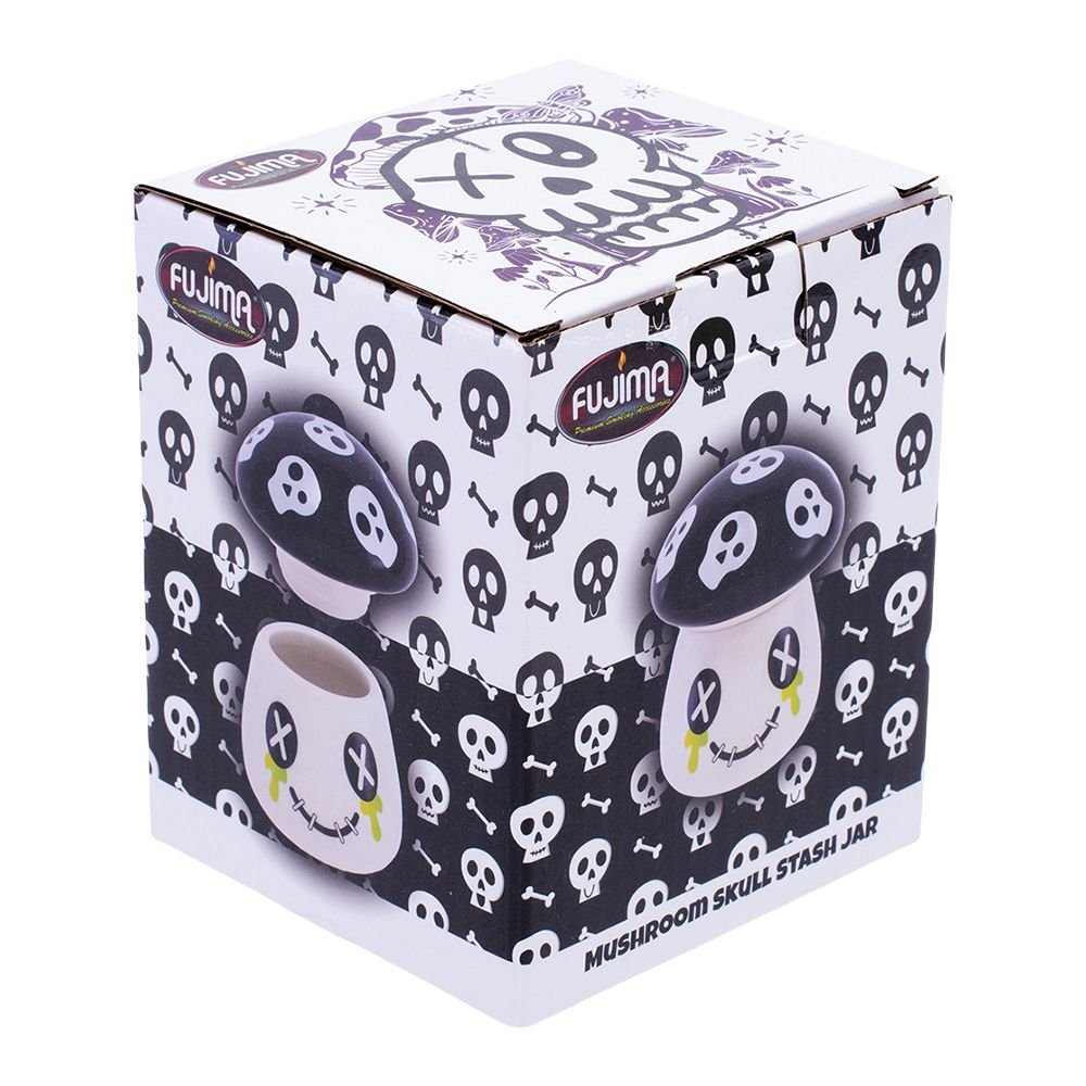 Fujima Mushroom Skull Ceramic Stash Jar - Glasss Station