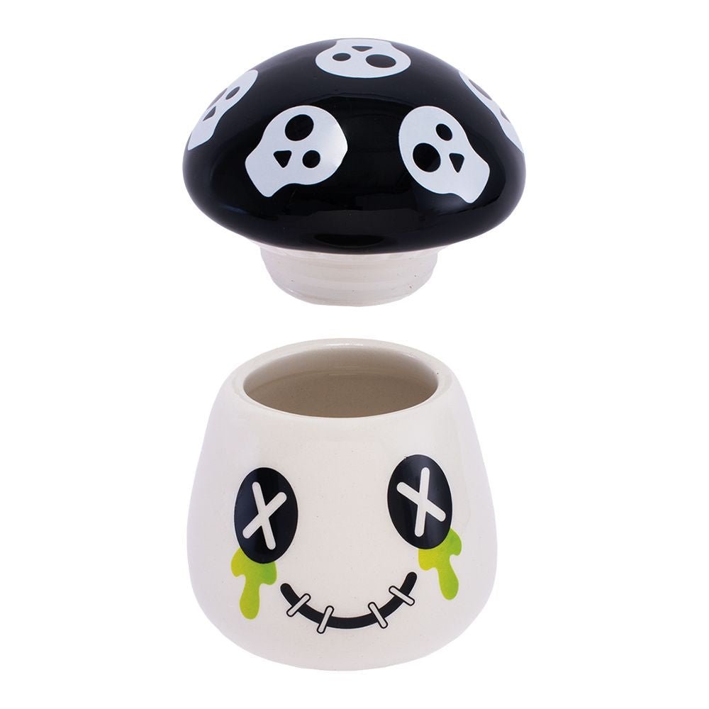 Fujima Mushroom Skull Ceramic Stash Jar - Glasss Station