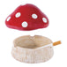 Fujima Red Mushroom Covered Ashtray - Glasss Station