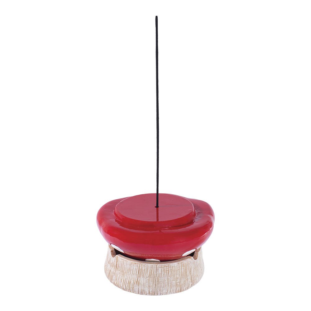 Fujima Red Mushroom Covered Ashtray - Glasss Station