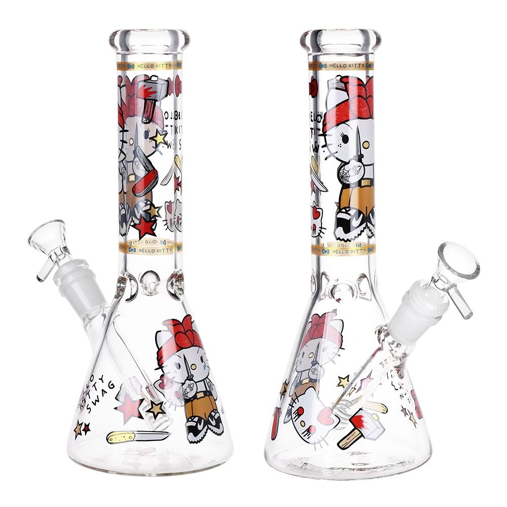 Gangster Cat Beaker Bong - Glasss Station