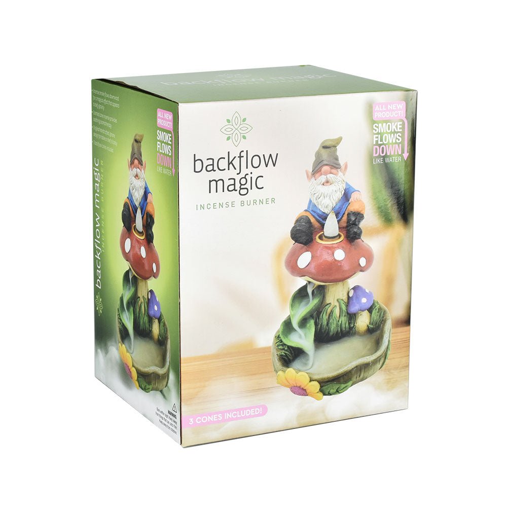 Gnome On A Mushroom Backflow Incense Burner - Glasss Station