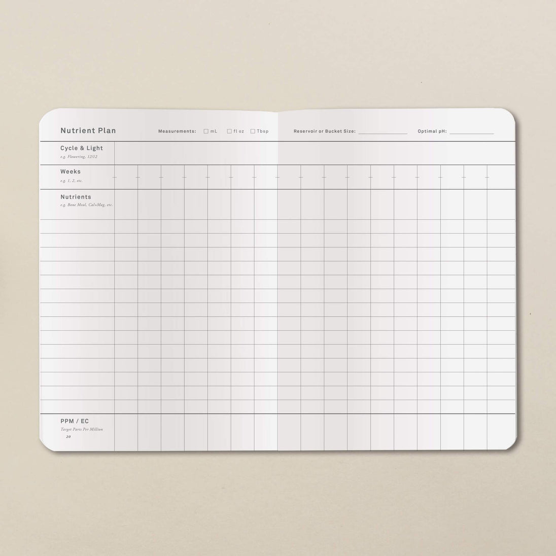 Goldleaf Home Grow Cannabis Planner Journal - Glasss Station