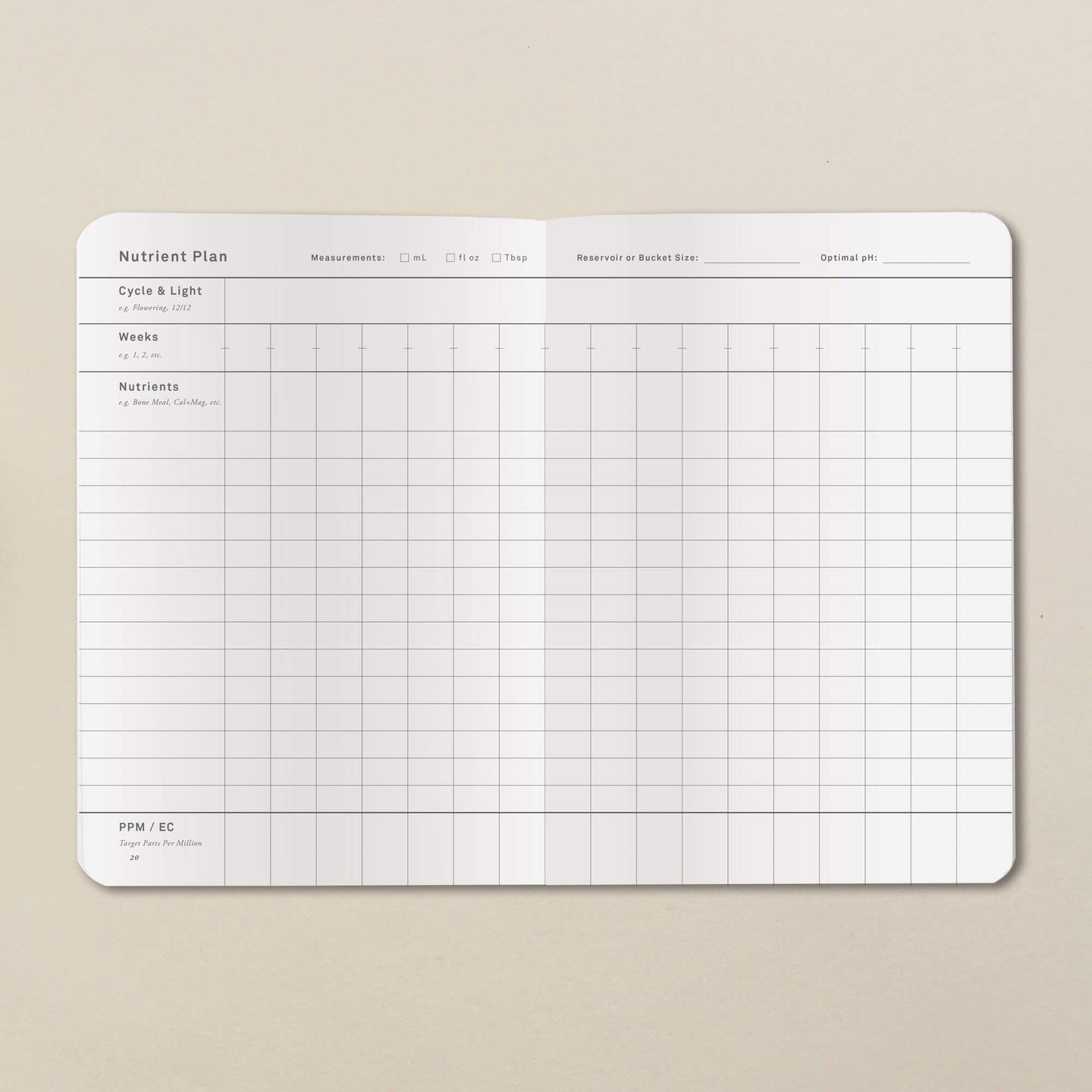 Goldleaf Home Grow Cannabis Planner Journal - Glasss Station