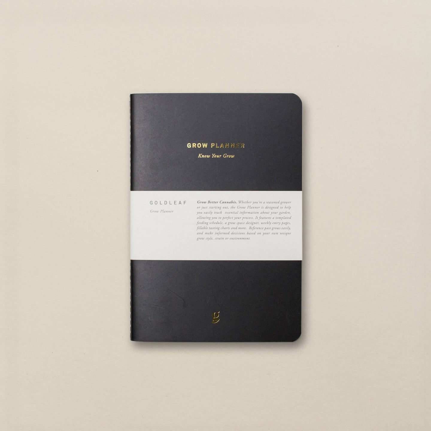 Goldleaf Home Grow Cannabis Planner Journal - Glasss Station