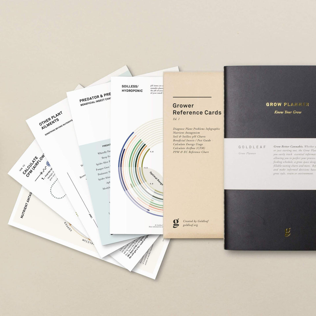 Goldleaf Home Grow Cannabis Planner Journal - Glasss Station