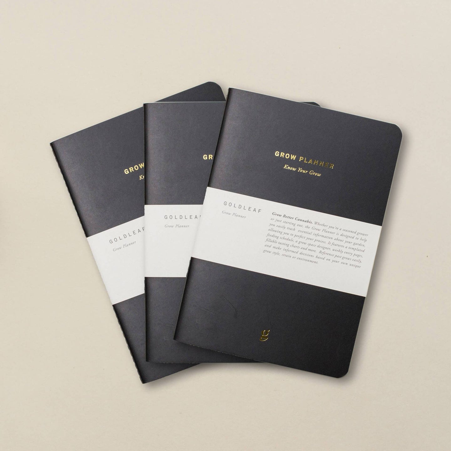 Goldleaf Home Grow Cannabis Planner Journal - Glasss Station