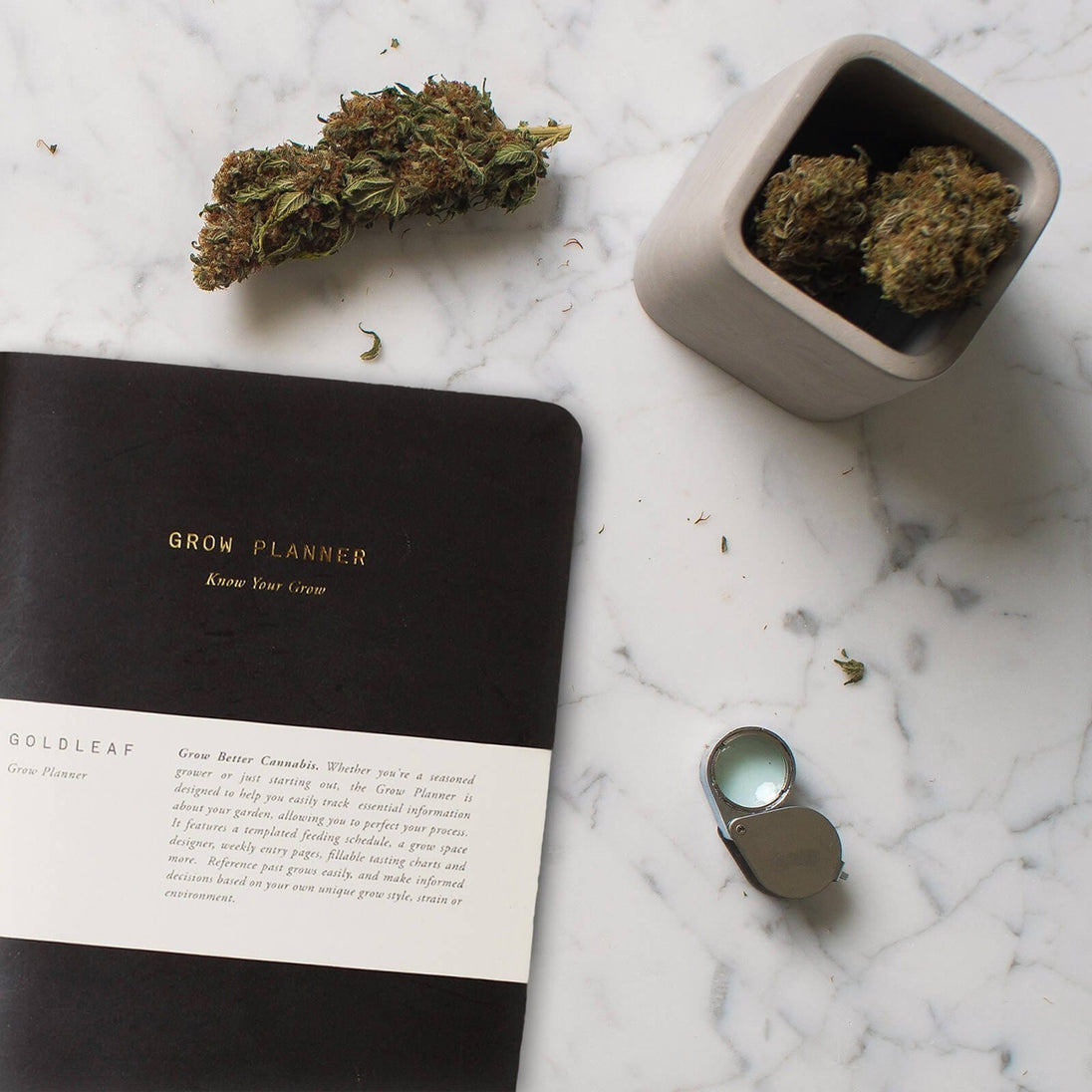 Goldleaf Home Grow Cannabis Planner Journal - Glasss Station