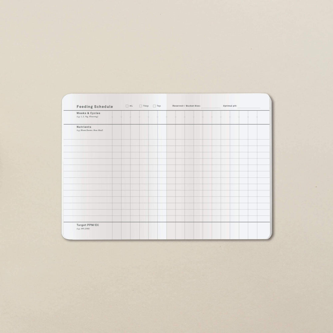 Goldleaf The Grow Jotter - Glasss Station