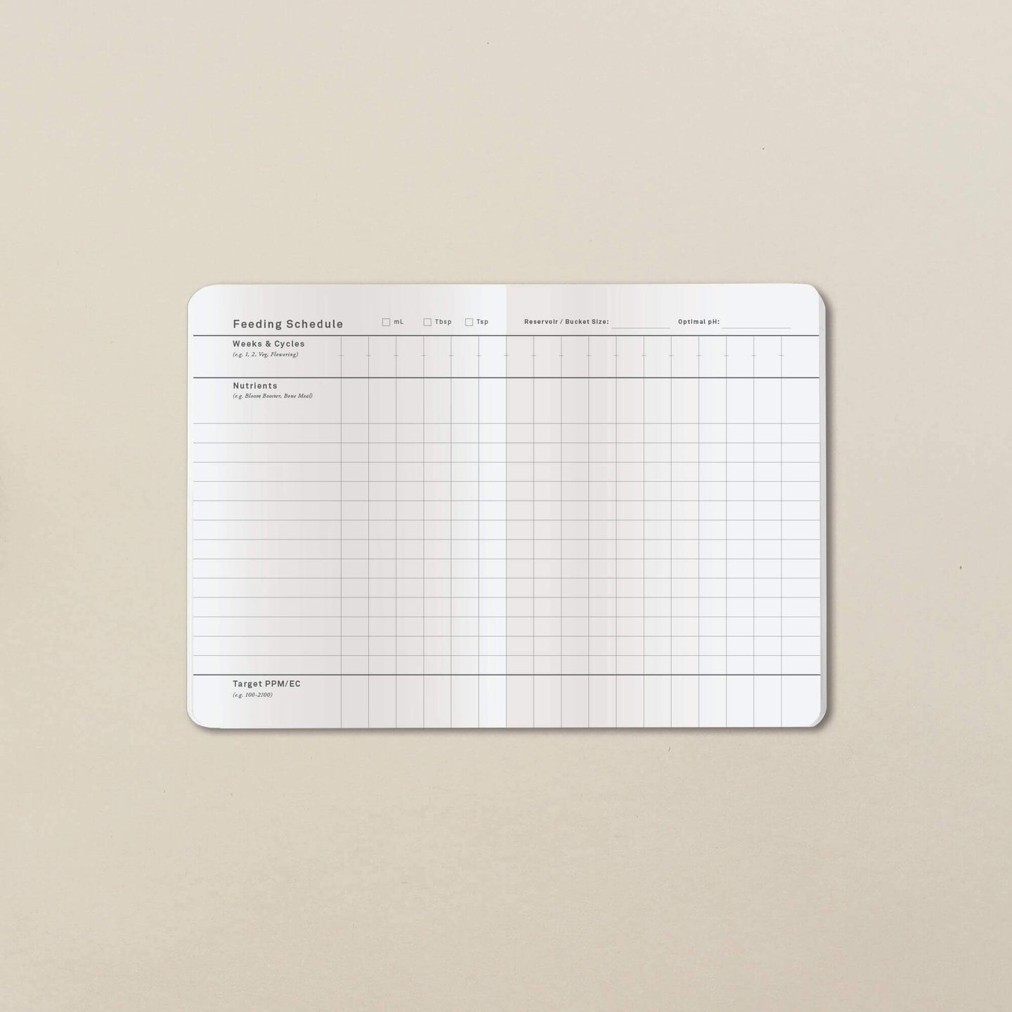 Goldleaf The Grow Jotter - Glasss Station