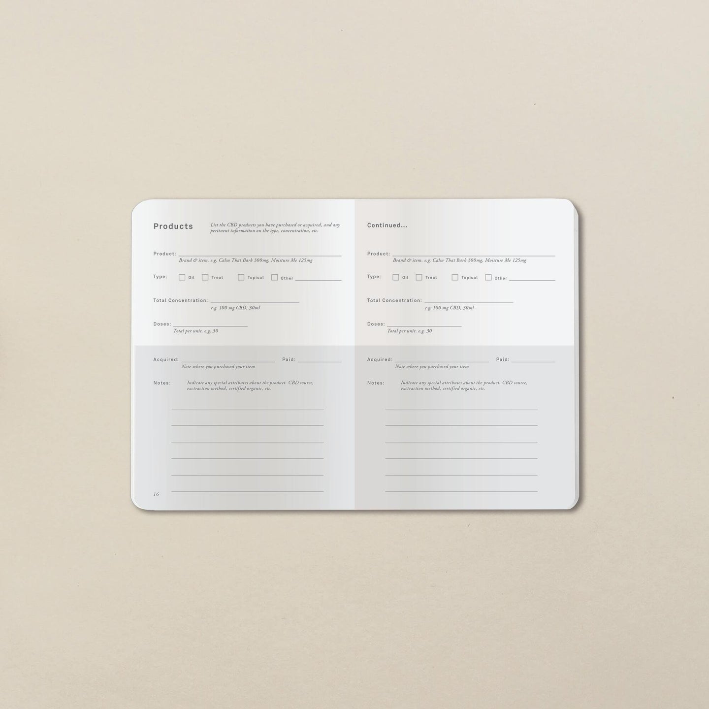 Goldleaf The Pet CBD Jotter Journal - Glasss Station