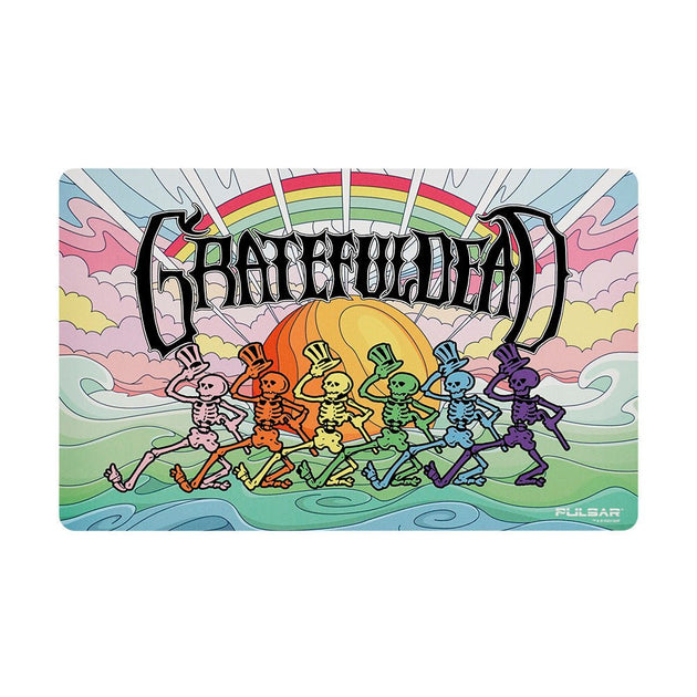 Grateful Dead x Pulsar DabPadz Under The Rainbow Dab Mat - Glasss Station