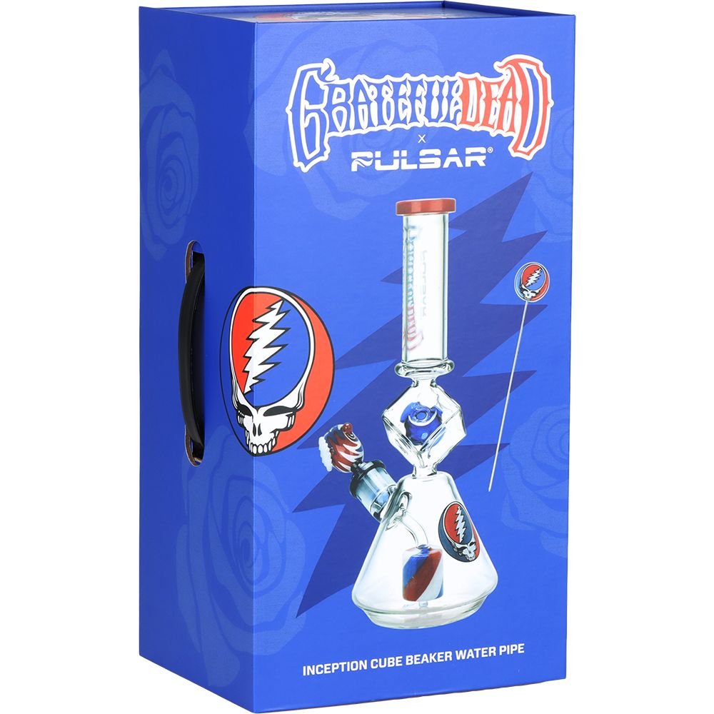 Grateful Dead x Pulsar Inception Cube Bong - Glasss Station
