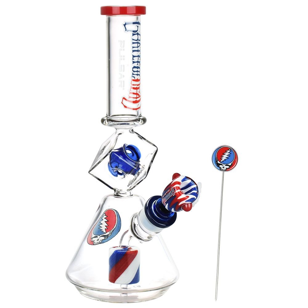 Grateful Dead x Pulsar Inception Cube Bong - Glasss Station