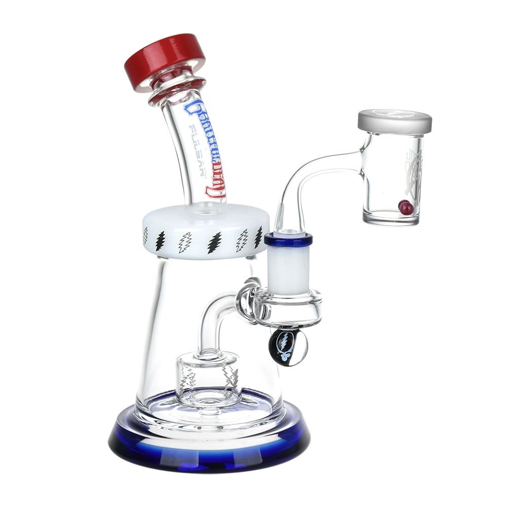 Grateful Dead x Pulsar Lightning Bell Dab Rig Set - Glasss Station