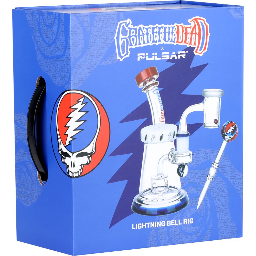 Grateful Dead x Pulsar Lightning Bell Dab Rig Set - Glasss Station