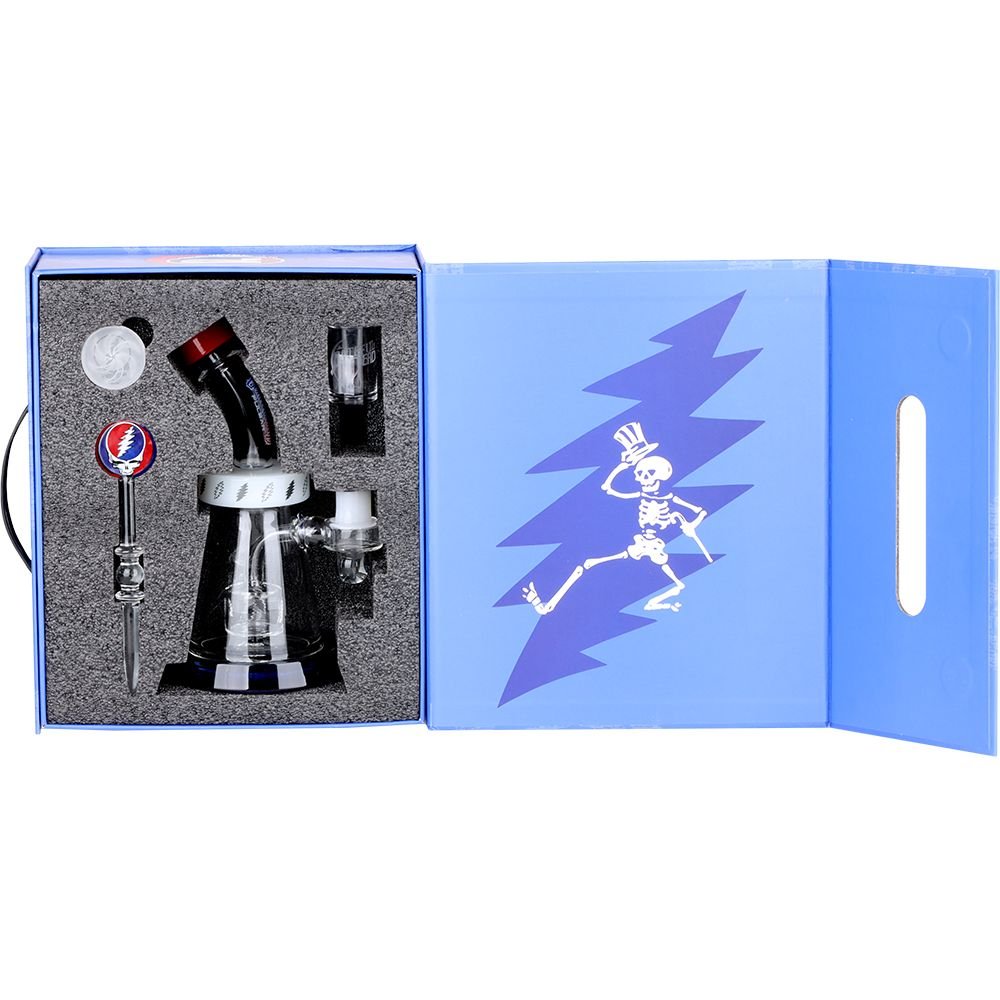 Grateful Dead x Pulsar Lightning Bell Dab Rig Set - Glasss Station