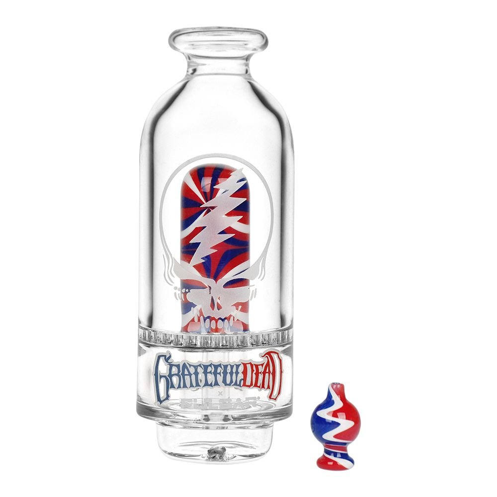Grateful Dead x Pulsar Sandblast Stealie Attachment for Puffco - Glasss Station