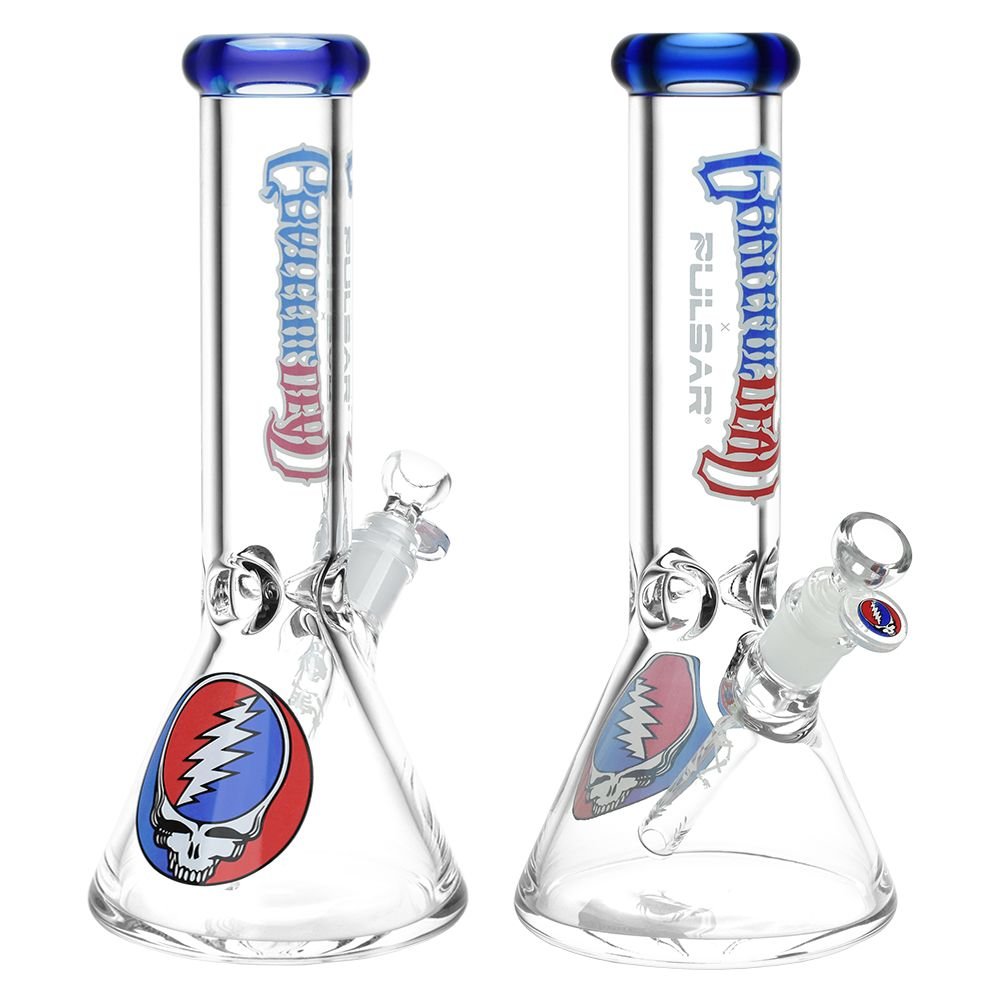 Grateful Dead x Pulsar Steal Your Face Beaker Bong - Glasss Station