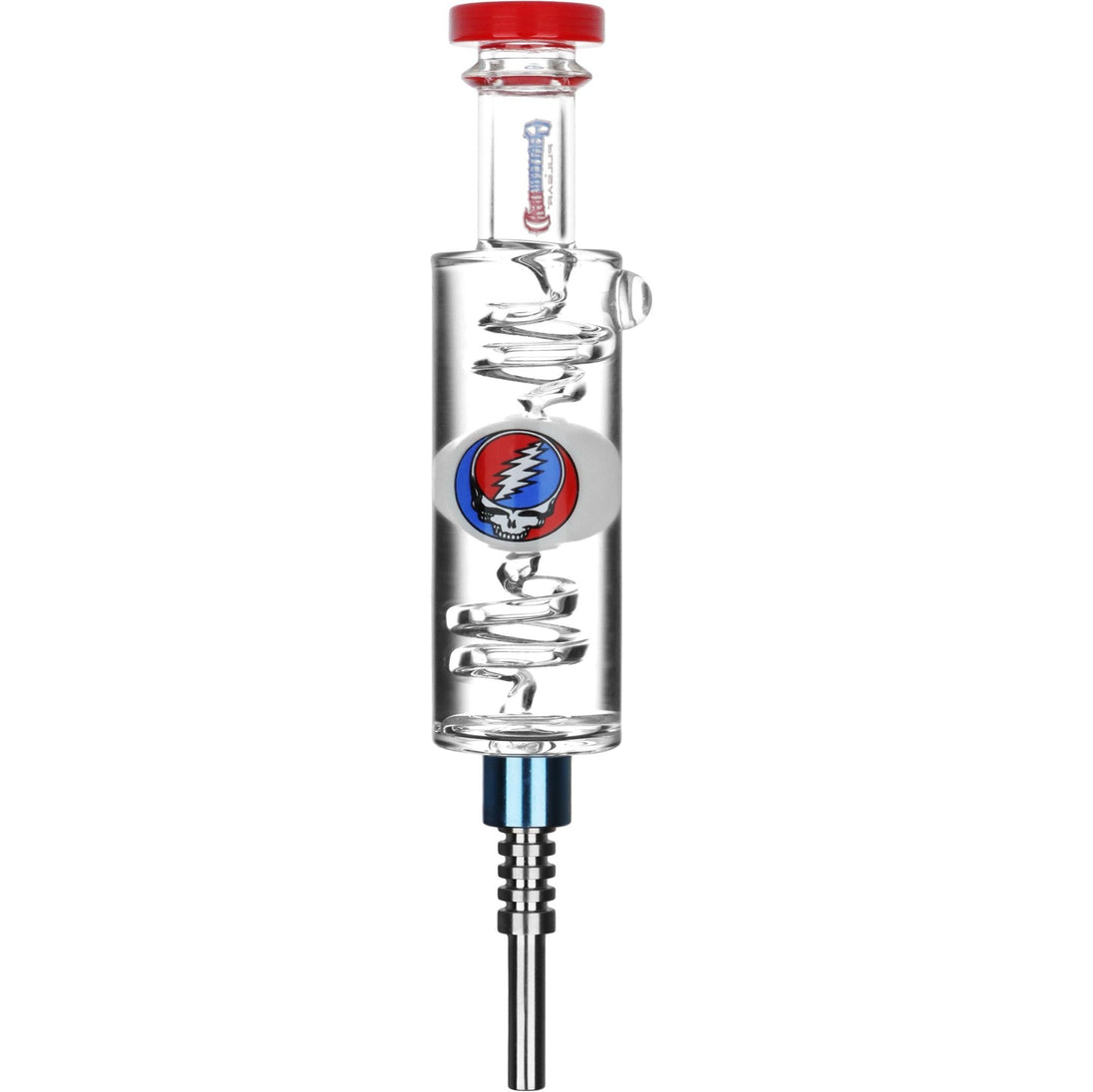 Grateful Dead x Pulsar Steal Your Face Glycerin Dab Straw - Glasss Station