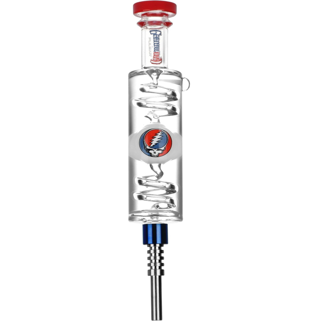 Grateful Dead x Pulsar Steal Your Face Glycerin Dab Straw - Glasss Station